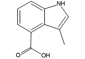 3-methyl-1H-indole-4-carboxylicacid structure, CAS 1159511-18-8