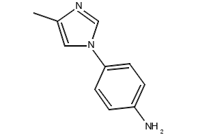 4-(4-methyl-1H-imidazol-1-yl)benzenamine structure, CAS 102791-87-7
