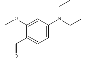 4-(diethylamino)-2-methoxybenzaldehyde structure, CAS 55586-68-0