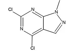 4,6-dichloro-1-methyl-1H-pyrazolo[3,4-d]pyrimidine structure, CAS 98141-42-5