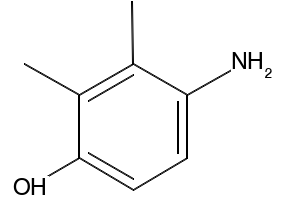 4-amino-2,3-dimethylphenol structure, CAS 3096-69-3