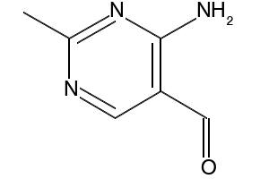 4-amino-2-methylpyrimidine-5-carbaldehyde structure, CAS 73-68-7