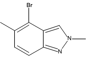 4-bromo-2,5-dimethyl-2H-indazole structure, CAS 1159511-86-0