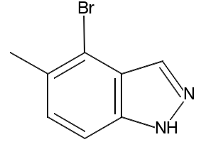4-bromo-5-methyl-1H-indazole structure, CAS 926922-40-9