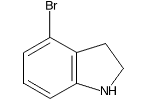 4-bromoindolinehydrochloride structure, CAS 86626-38-2