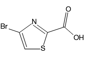 4-bromothiazole-2-carboxylicacid structure, CAS 88982-82-5