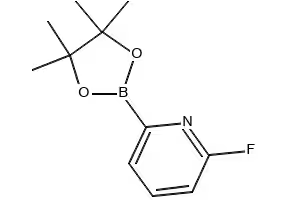 2-fluoro-6-(4,4,5,5-tetramethyl-1,3,2-dioxaborolan-2-yl)pyridine structure, CAS 842136-58-7