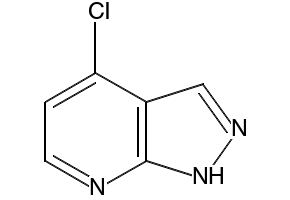 4-chloro-1H-pyrazolo[3,4-b]pyridine structure, CAS 29274-28-0