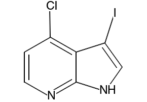 4-chloro-3-iodo-1H-pyrrolo[2,3-b]pyridine structure, CAS 869335-73-9