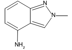 2-methyl-2H-indazol-4-amine structure, CAS 82013-51-2