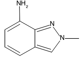 2-methyl-2H-indazol-7-amine structure, CAS 90223-02-2
