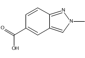 2-methyl-2H-indazole-5-carboxylicacid structure, CAS 1197943-94-4