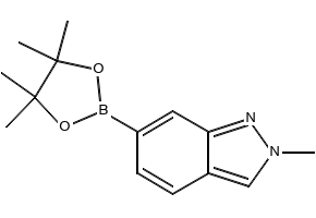 2-methyl-6-(4,4,5,5-tetramethyl-1,3,2-dioxaborolan-2-yl)-2H-indazole structure, CAS 1204580-79-9