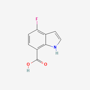 4-fluoro-1H-indole-7-carboxylicacid structure, CAS 313337-34-7