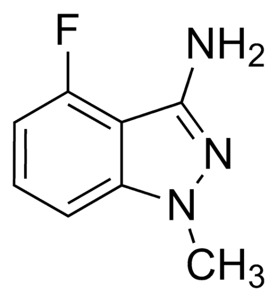 4-fluoro-1-methyl-1H-indazole structure, CAS 1092961-07-3