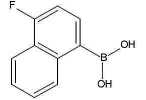 4-fluoronaphthalen-1-yl-1-boronicacid structure, CAS 182344-25-8