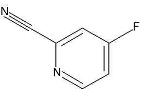 4-fluoropyridine-2-carbonitrile structure, CAS 847225-56-3