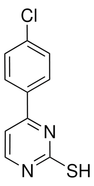 4-(4-Chlorophenyl)-2-mercaptopyrimidine4-(4-chlorophenyl)pyrimidine-2-thiol structure, CAS 175203-08-4