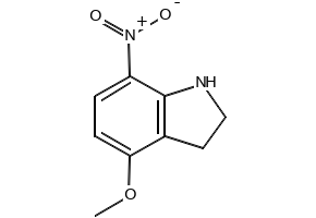 4-nitroindoline structure, CAS 84807-26-1