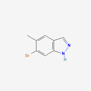 6-Bromo-5-methyl-1H-indazole structure, CAS 1000343-69-0