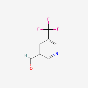 5-(trifluoromethyl)pyridine-3-carbaldehyde structure, CAS 131747-67-6