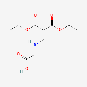 Diethyl(carboxymethylamino)methylenemalonate structure, CAS 54132-81-9