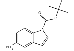 1-Boc-5-Aminoindole structure, CAS 166104-20-7