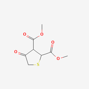 dimethyltetrahydro-4-oxothiophene-2,3-dicarboxylate structure, CAS 38293-63-9