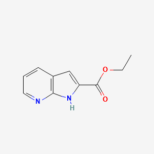ethyl1H-pyrrolo[2,3-b]pyridine-2-carboxylate structure, CAS 221675-35-0