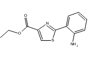 ethyl2-(2-aminophenyl)thiazole-4-carboxylate structure, CAS 658076-43-8
