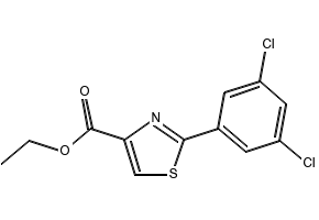 ethyl2-(3,5-dimethylphenyl)thiazole-4-carboxylate structure, CAS 132089-38-4