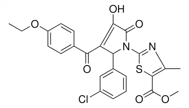 ethyl2-(3-chlorophenyl)thiazole-4-carboxylate structure, CAS 132089-34-0