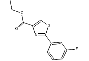 ethyl2-(3-fluorophenyl)thiazole-4-carboxylate structure, CAS 132089-37-3