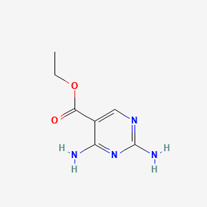 ethyl2,4-diaminopyrimidine-5-carboxylate structure, CAS 15400-54-1