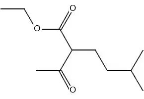 ethyl2-acetyl-5-methylhexanoate structure, CAS 84389-67-3