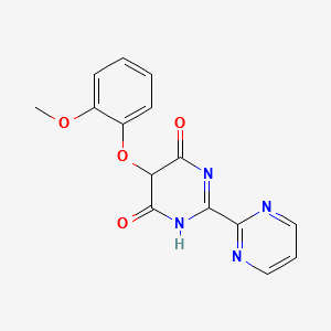 5-(2-Methoxyphenoxy)-[2,2'-bipyrimidine]-4,6(1H,5H)-dione structure, CAS 150728-12-4