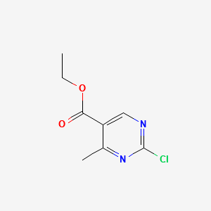 ethyl2-chloro-4-methylpyrimidine-5-carboxylate structure, CAS 188781-08-0