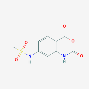 Methanesulfonamide,N-(1,4-dihydro-2,4-dioxo-2H-3,1-benzoxazin-7-yl)- structure, CAS 885269-62-5