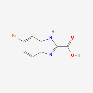 5-bromo-1H-benzo[d]imidazole-2-carboxylicacid structure, CAS 40197-20-4