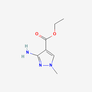 ethyl3-amino-1-methyl-1H-pyrazole-4-carboxylate structure, CAS 21230-43-3