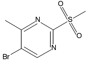 5-bromo-2-(methylsulfonyl)pyrimidine structure, CAS 38275-48-8