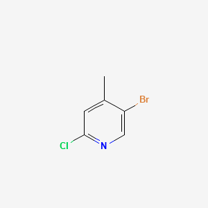 5-bromo-2-chloro-4-methylpyridine structure, CAS 778611-64-6