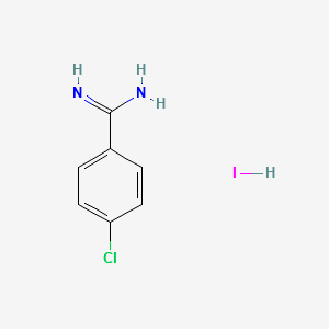 4-Chlorobenzamidinehydriodide structure, CAS 115297-57-9