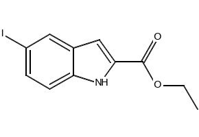 ethyl5-iodo-1H-indole-2-carboxylate structure, CAS 623918-49-0