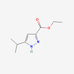 ethyl5-isopropyl-1H-pyrazole-3-carboxylate structure, CAS 78208-72-7