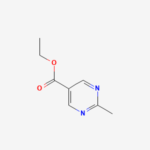 ethyl2-methylpyrimidine-5-carboxylate structure, CAS 2134-38-5