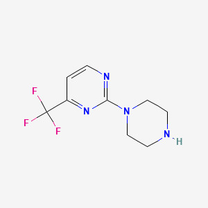 2-Piperazin-yl-4-(trifluoromethyl)pyrimidine structure, CAS 179756-91-3