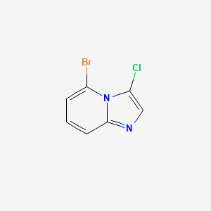 5-bromo-3-chloroH-imidazo[1,2-a]pyridine structure, CAS 69214-13-7