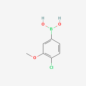 4-Chloro-3-methoxyphenylboronicacid structure, CAS 89694-47-3