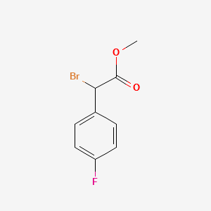 Methylbromo(4-fluorophenyl)acetate structure, CAS 72191-41-4